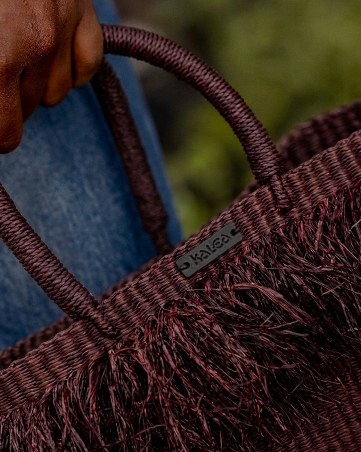 Maroon Fringe Bag
