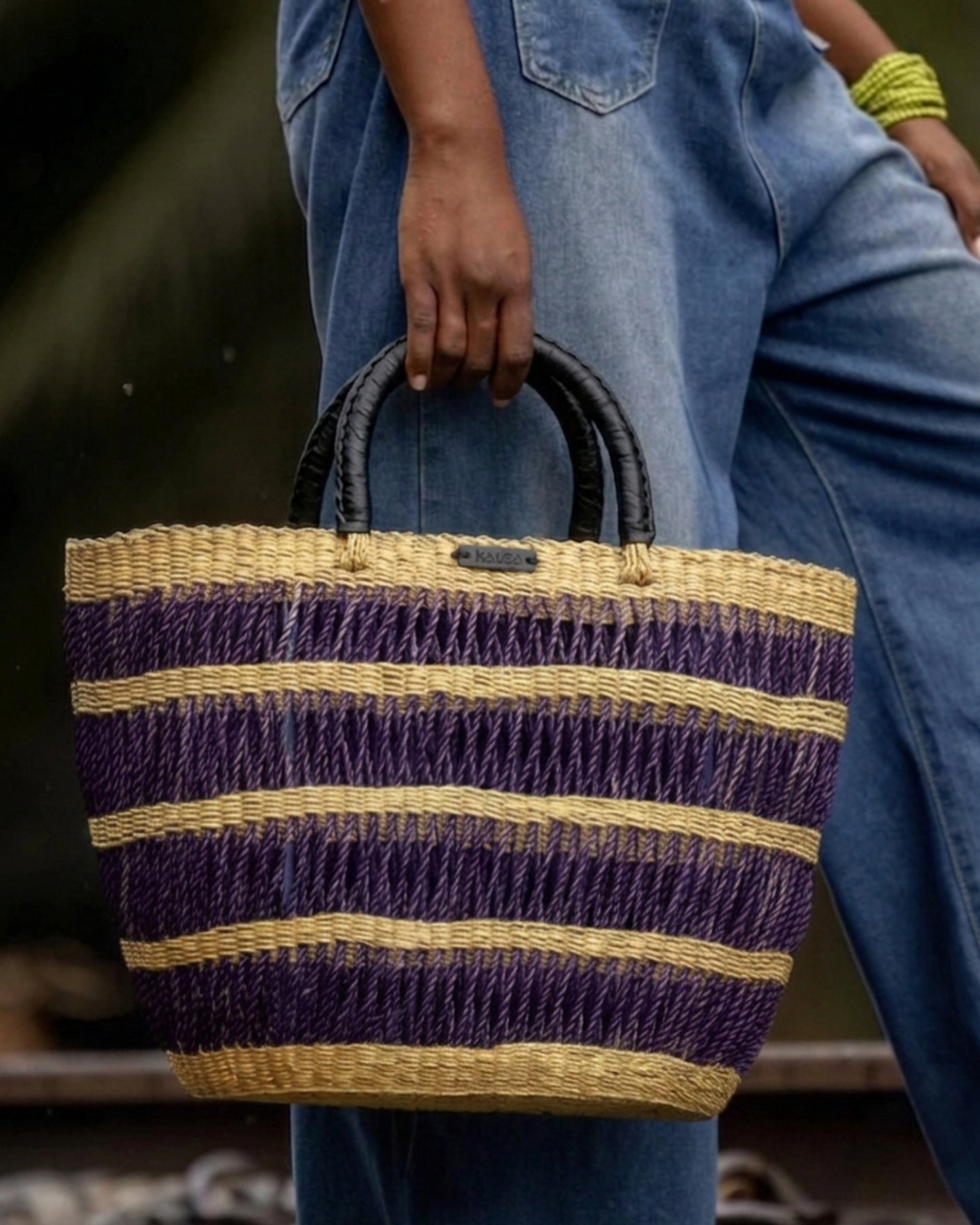 Purple Weave Bag